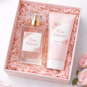Zestaw prezentowy perfumy damskie + balsam