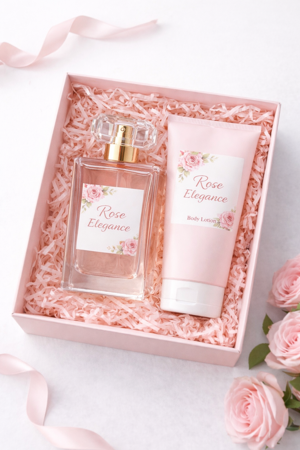 Zestaw prezentowy perfumy damskie + balsam